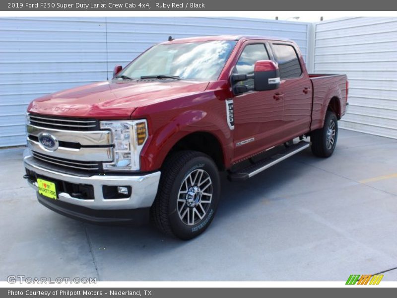 Ruby Red / Black 2019 Ford F250 Super Duty Lariat Crew Cab 4x4