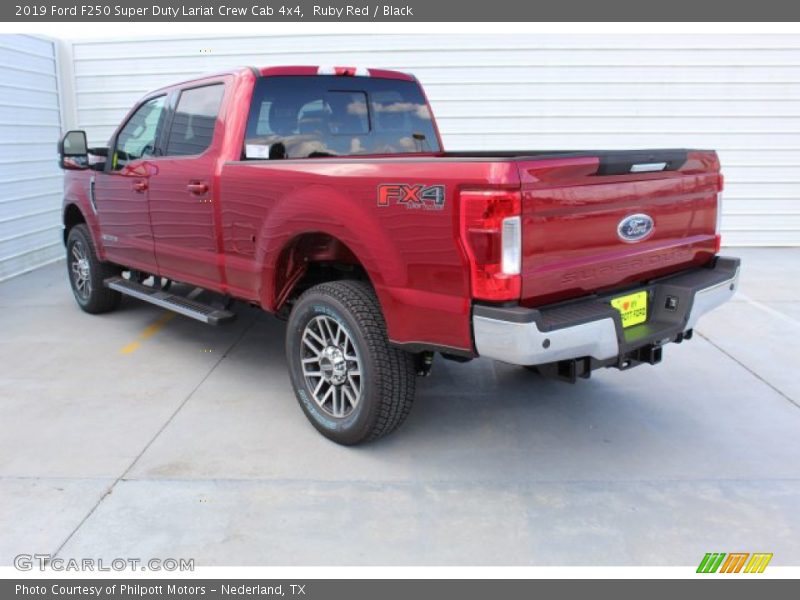 Ruby Red / Black 2019 Ford F250 Super Duty Lariat Crew Cab 4x4