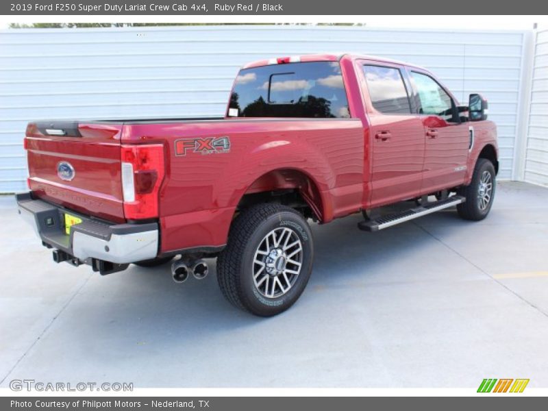 Ruby Red / Black 2019 Ford F250 Super Duty Lariat Crew Cab 4x4