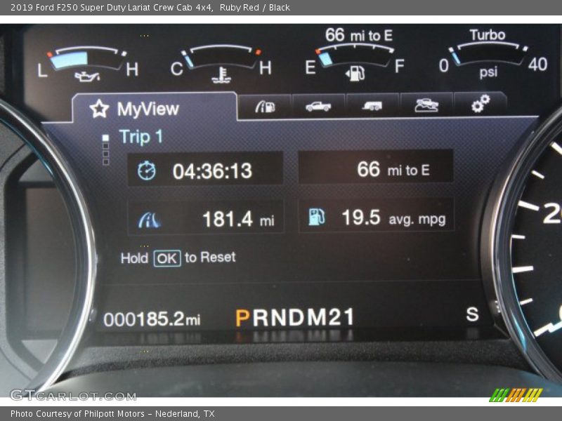 Ruby Red / Black 2019 Ford F250 Super Duty Lariat Crew Cab 4x4