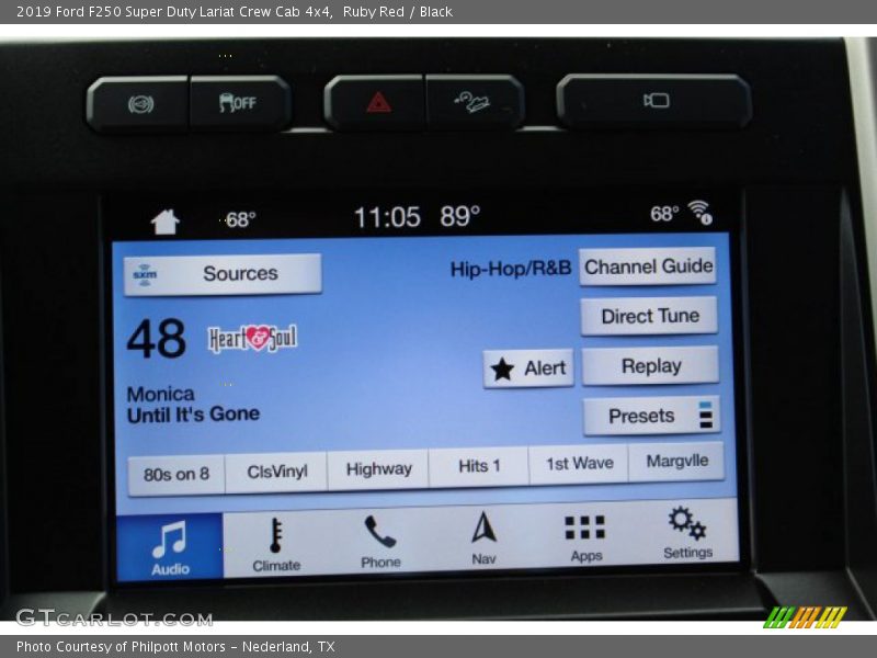 Ruby Red / Black 2019 Ford F250 Super Duty Lariat Crew Cab 4x4