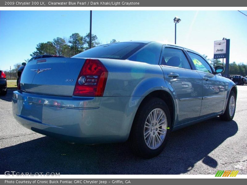 Clearwater Blue Pearl / Dark Khaki/Light Graystone 2009 Chrysler 300 LX