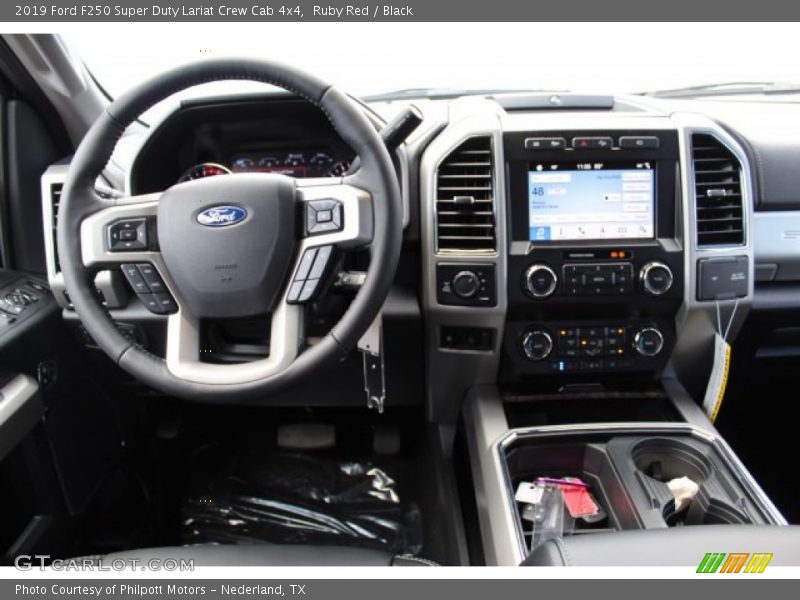 Ruby Red / Black 2019 Ford F250 Super Duty Lariat Crew Cab 4x4