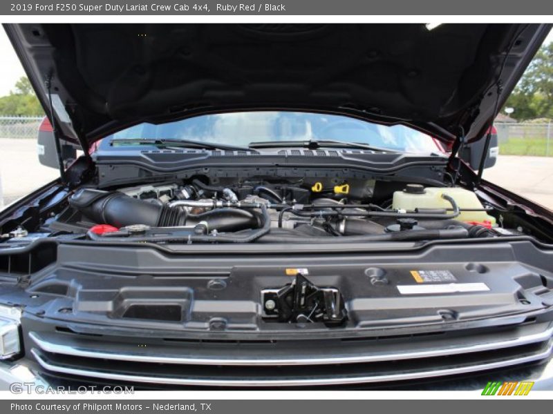 Ruby Red / Black 2019 Ford F250 Super Duty Lariat Crew Cab 4x4