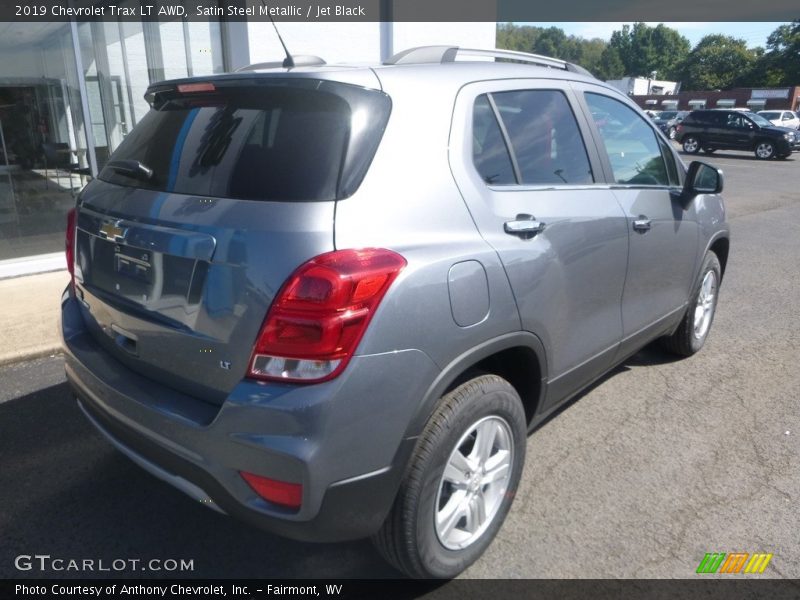 Satin Steel Metallic / Jet Black 2019 Chevrolet Trax LT AWD