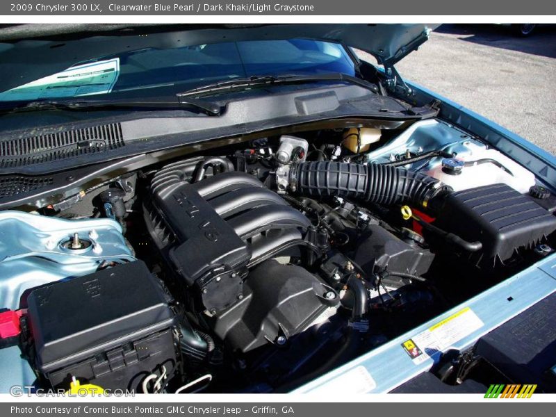 Clearwater Blue Pearl / Dark Khaki/Light Graystone 2009 Chrysler 300 LX