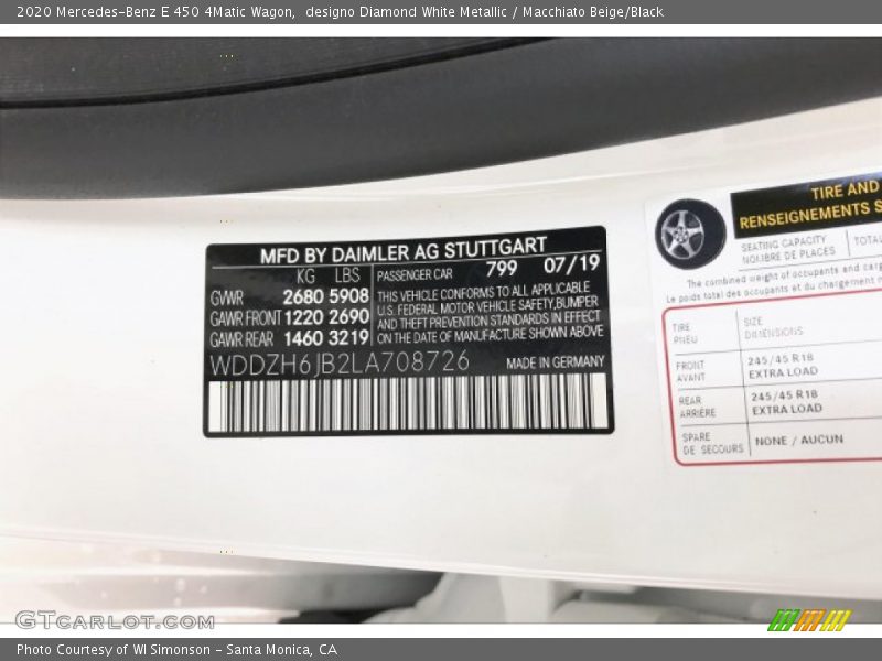 designo Diamond White Metallic / Macchiato Beige/Black 2020 Mercedes-Benz E 450 4Matic Wagon