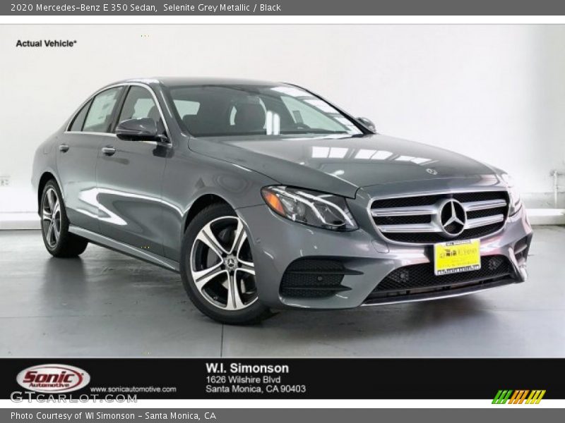 Selenite Grey Metallic / Black 2020 Mercedes-Benz E 350 Sedan