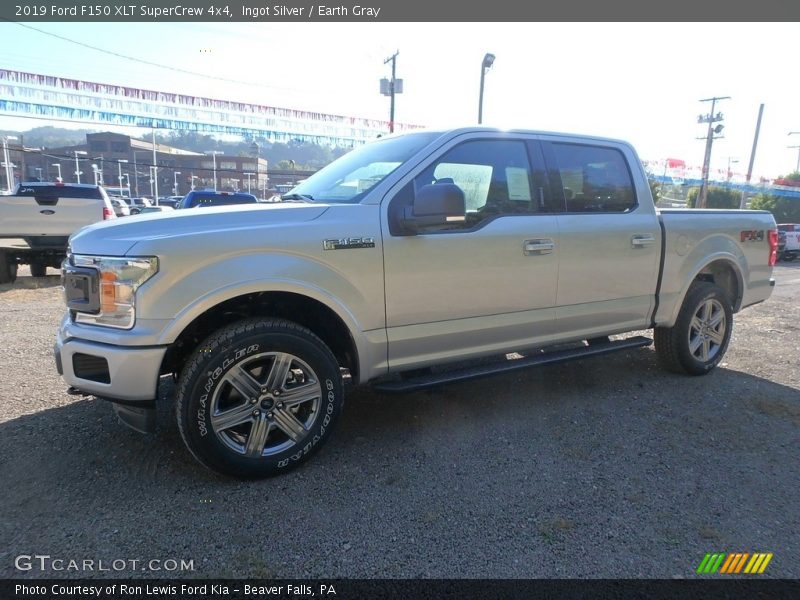 Ingot Silver / Earth Gray 2019 Ford F150 XLT SuperCrew 4x4