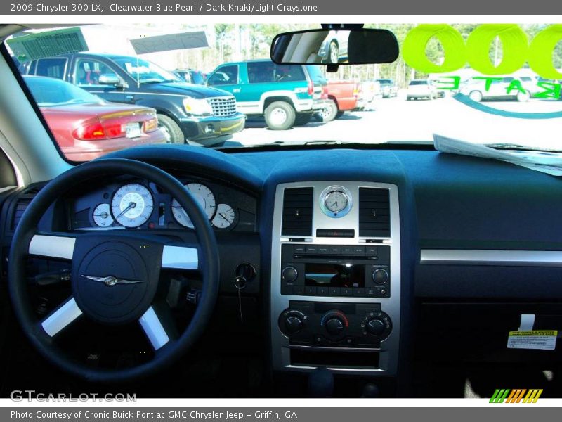 Clearwater Blue Pearl / Dark Khaki/Light Graystone 2009 Chrysler 300 LX