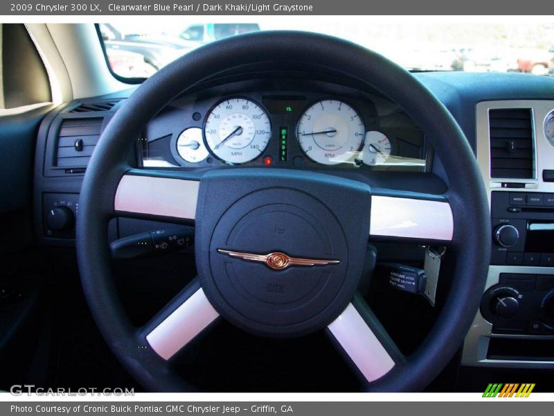 Clearwater Blue Pearl / Dark Khaki/Light Graystone 2009 Chrysler 300 LX