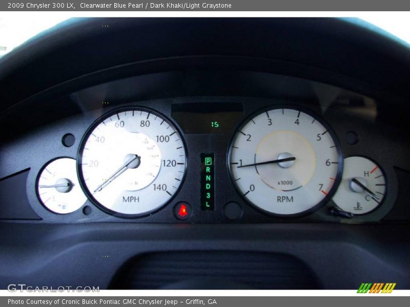 Clearwater Blue Pearl / Dark Khaki/Light Graystone 2009 Chrysler 300 LX