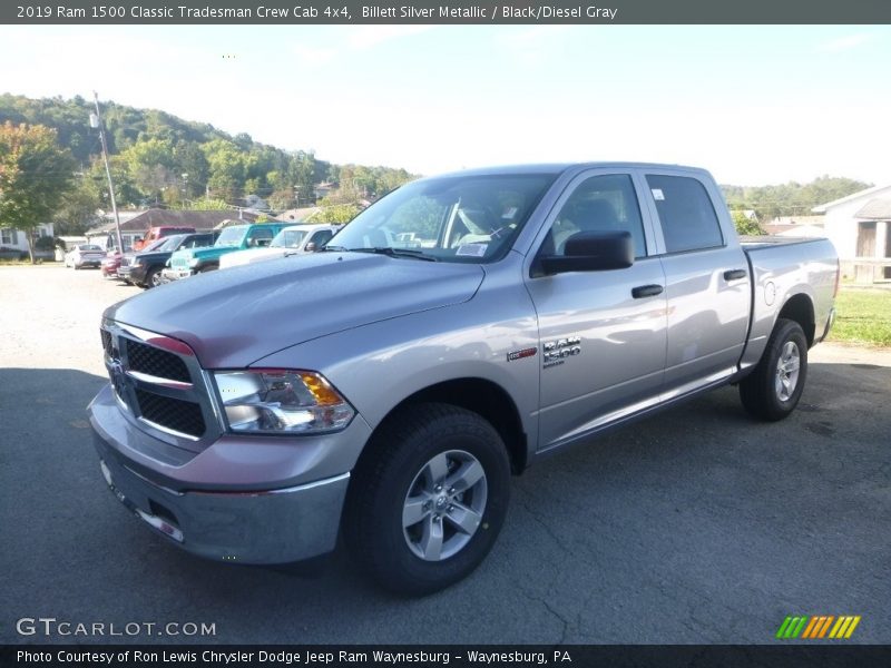 Billett Silver Metallic / Black/Diesel Gray 2019 Ram 1500 Classic Tradesman Crew Cab 4x4