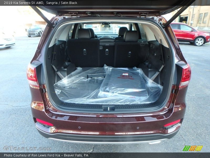 Sangria / Satin Black 2019 Kia Sorento SX AWD