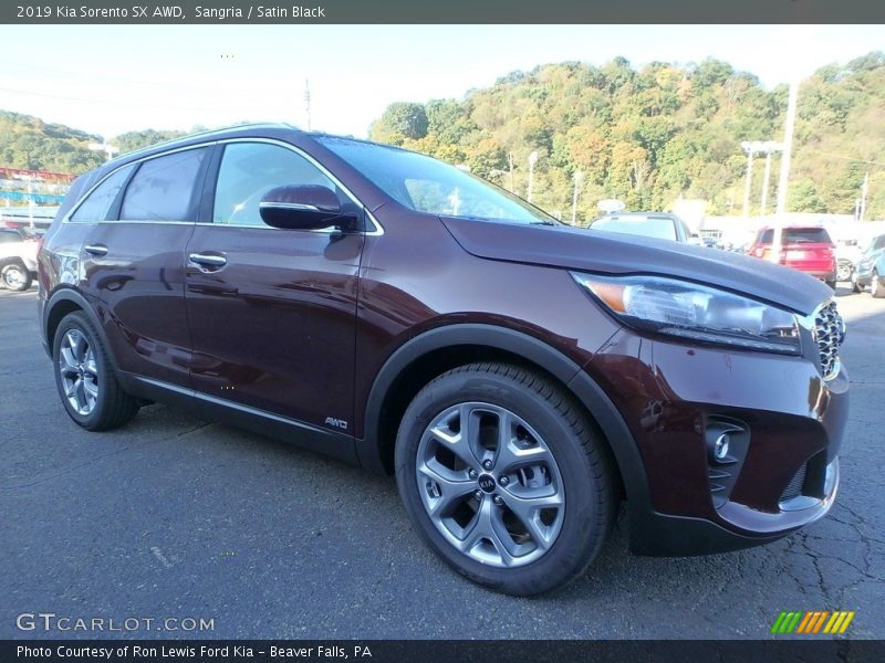 Sangria / Satin Black 2019 Kia Sorento SX AWD