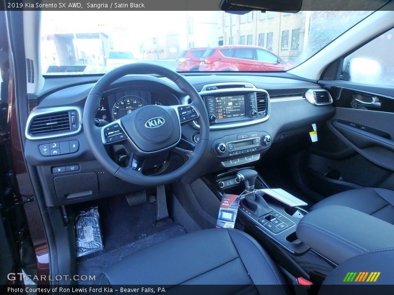 Sangria / Satin Black 2019 Kia Sorento SX AWD