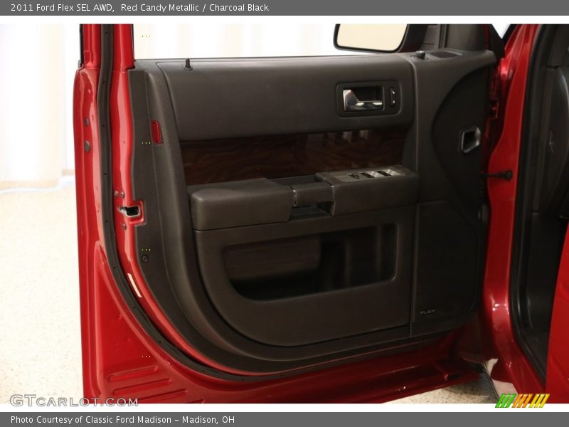 Red Candy Metallic / Charcoal Black 2011 Ford Flex SEL AWD