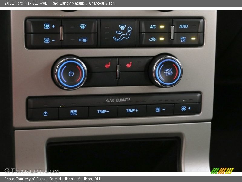 Red Candy Metallic / Charcoal Black 2011 Ford Flex SEL AWD