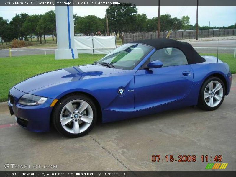 Montego Blue Metallic / Montego Blue 2006 BMW Z4 3.0i Roadster