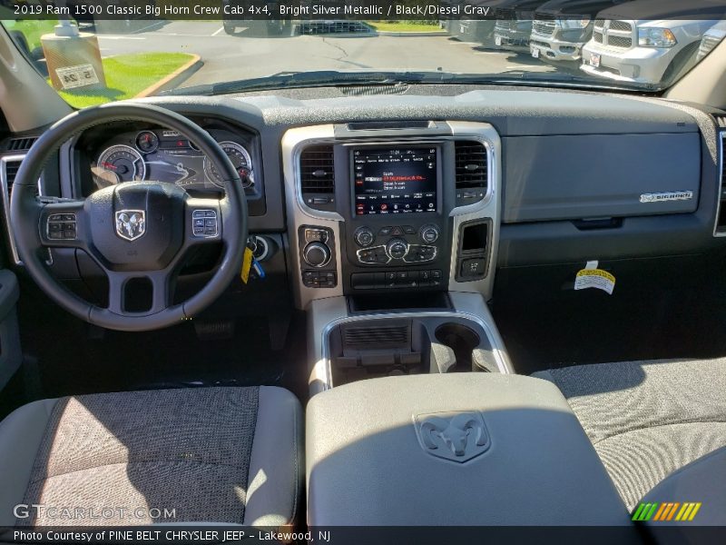 Bright Silver Metallic / Black/Diesel Gray 2019 Ram 1500 Classic Big Horn Crew Cab 4x4