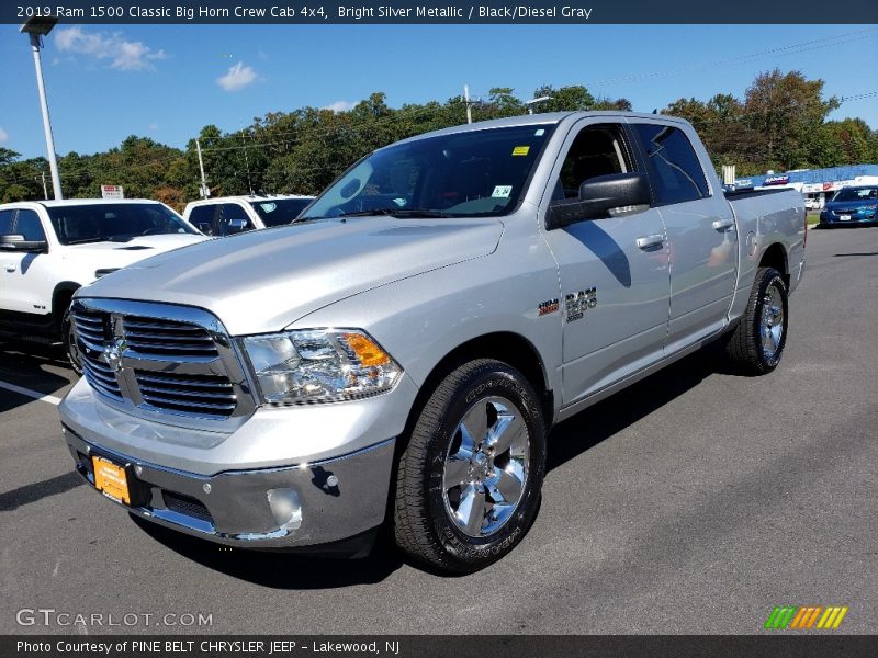Bright Silver Metallic / Black/Diesel Gray 2019 Ram 1500 Classic Big Horn Crew Cab 4x4