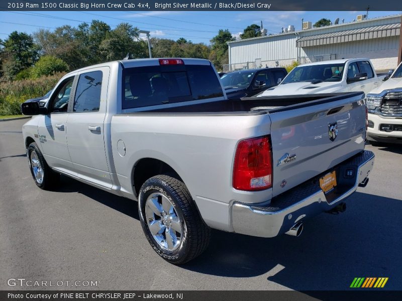 Bright Silver Metallic / Black/Diesel Gray 2019 Ram 1500 Classic Big Horn Crew Cab 4x4