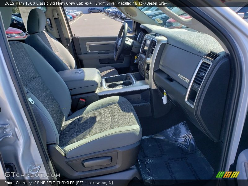 Bright Silver Metallic / Black/Diesel Gray 2019 Ram 1500 Classic Big Horn Crew Cab 4x4