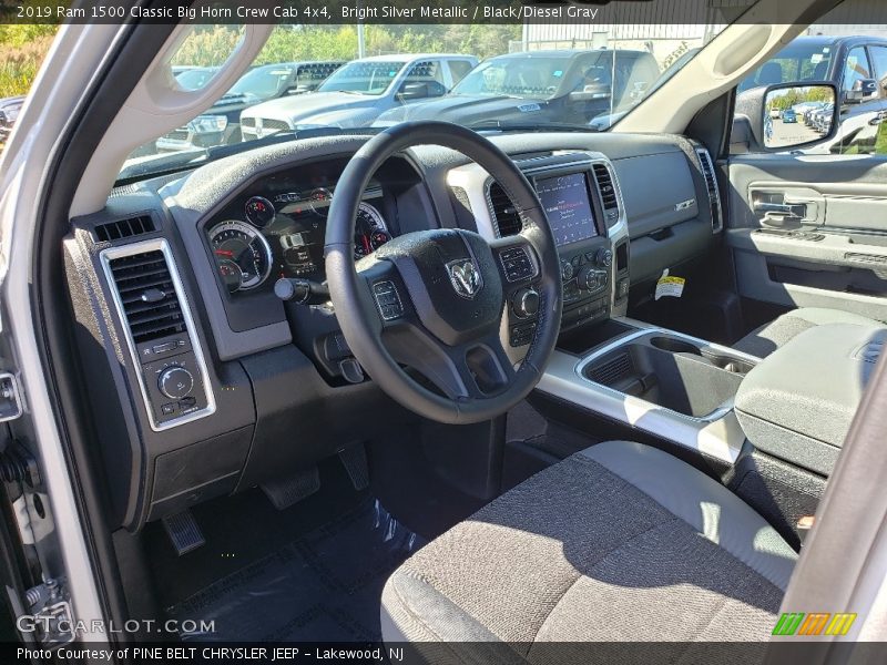 Bright Silver Metallic / Black/Diesel Gray 2019 Ram 1500 Classic Big Horn Crew Cab 4x4
