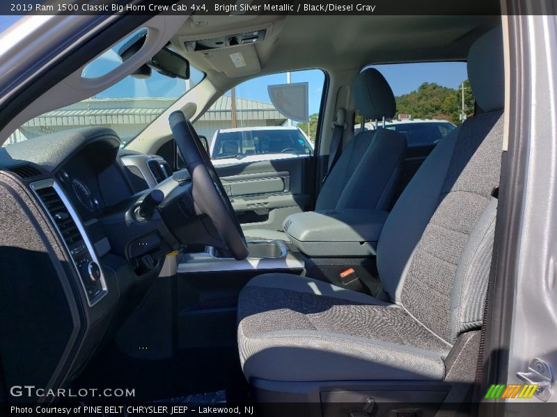 Bright Silver Metallic / Black/Diesel Gray 2019 Ram 1500 Classic Big Horn Crew Cab 4x4