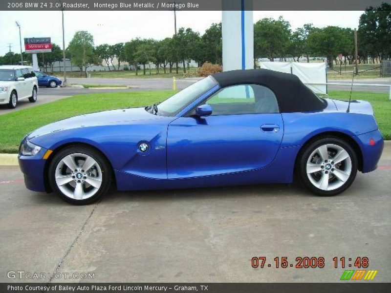 Montego Blue Metallic / Montego Blue 2006 BMW Z4 3.0i Roadster