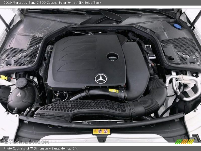 Polar White / Silk Beige/Black 2019 Mercedes-Benz C 300 Coupe