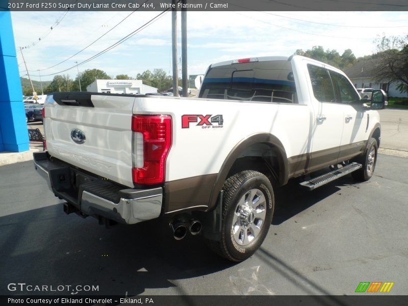 White Platinum / Camel 2017 Ford F250 Super Duty Lariat Crew Cab 4x4