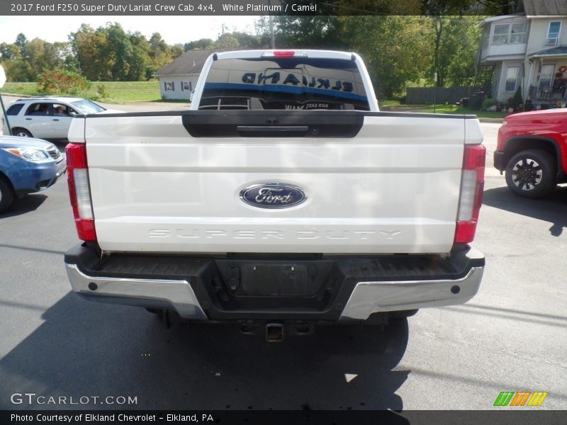 White Platinum / Camel 2017 Ford F250 Super Duty Lariat Crew Cab 4x4