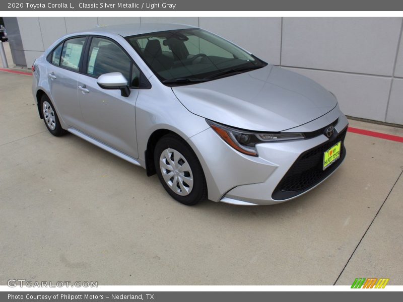 Classic Silver Metallic / Light Gray 2020 Toyota Corolla L
