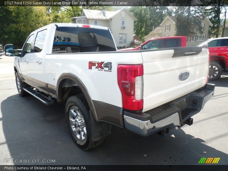 White Platinum / Camel 2017 Ford F250 Super Duty Lariat Crew Cab 4x4