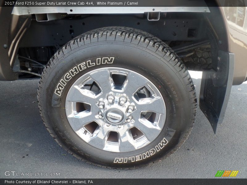 White Platinum / Camel 2017 Ford F250 Super Duty Lariat Crew Cab 4x4