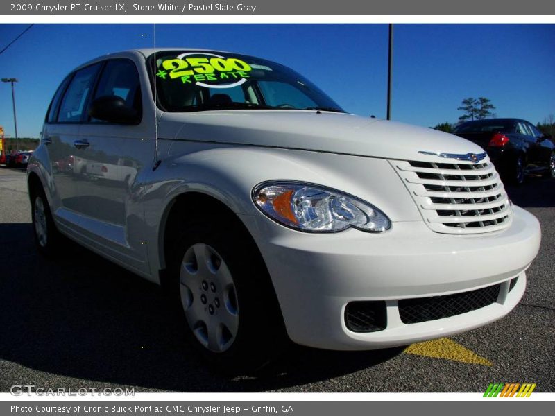 Stone White / Pastel Slate Gray 2009 Chrysler PT Cruiser LX