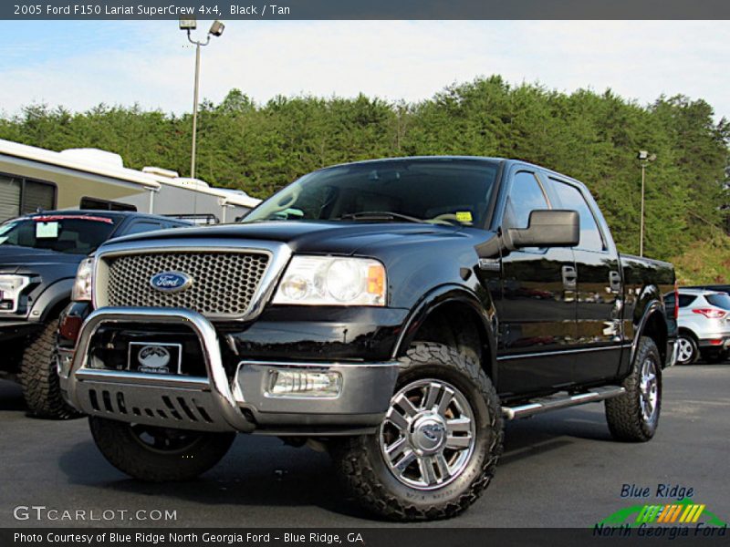 Black / Tan 2005 Ford F150 Lariat SuperCrew 4x4