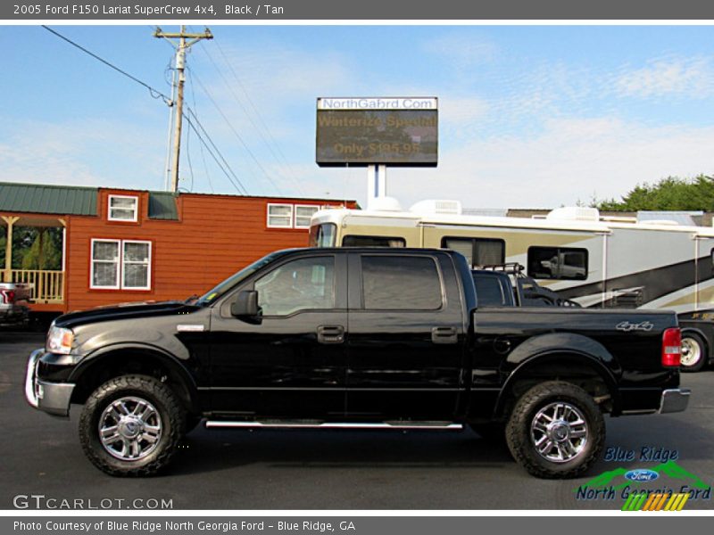 Black / Tan 2005 Ford F150 Lariat SuperCrew 4x4