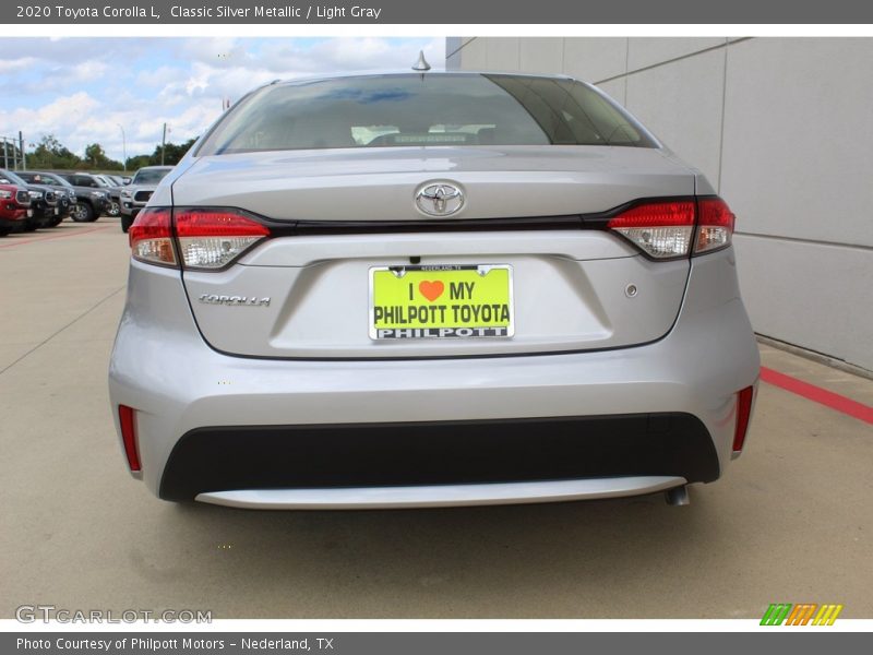 Classic Silver Metallic / Light Gray 2020 Toyota Corolla L