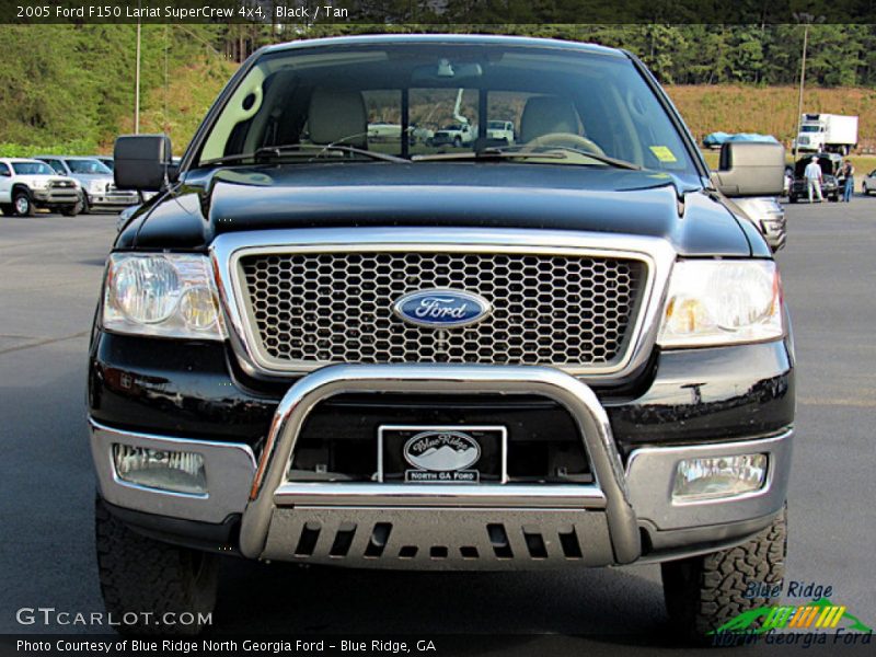 Black / Tan 2005 Ford F150 Lariat SuperCrew 4x4