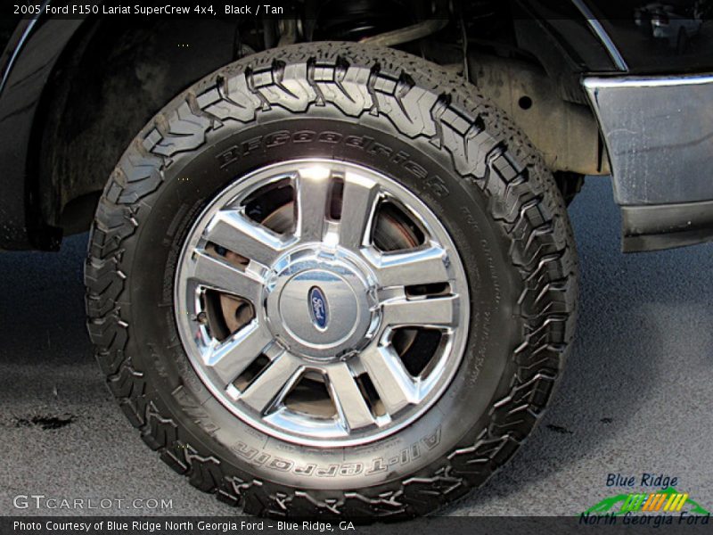 Black / Tan 2005 Ford F150 Lariat SuperCrew 4x4