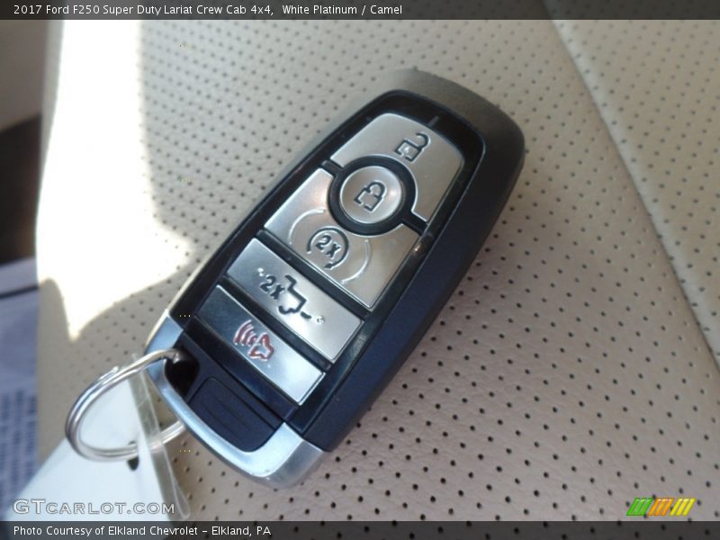 White Platinum / Camel 2017 Ford F250 Super Duty Lariat Crew Cab 4x4