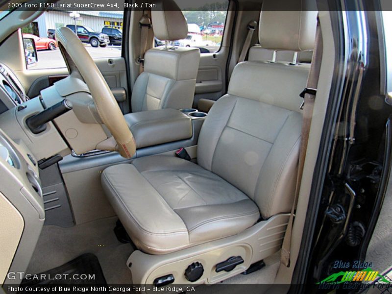 Black / Tan 2005 Ford F150 Lariat SuperCrew 4x4