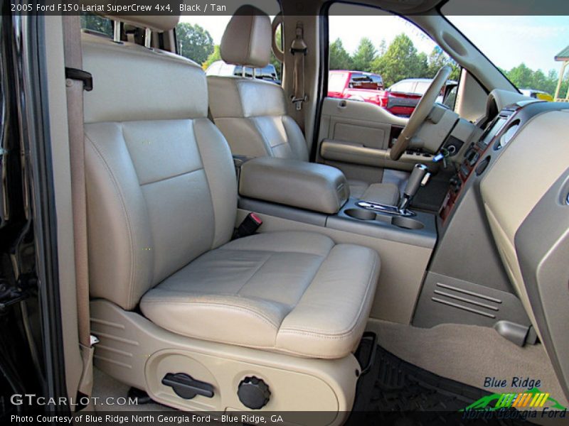 Black / Tan 2005 Ford F150 Lariat SuperCrew 4x4