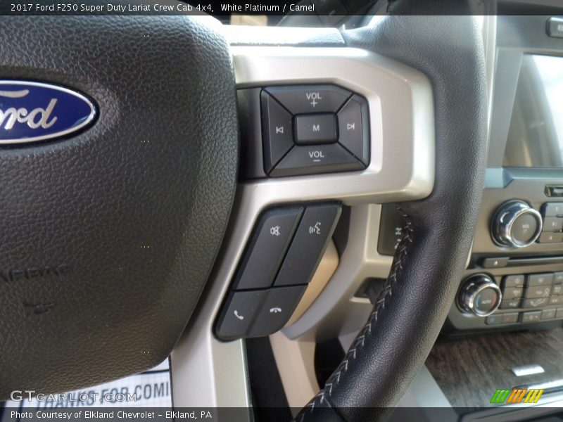 White Platinum / Camel 2017 Ford F250 Super Duty Lariat Crew Cab 4x4
