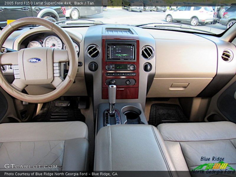 Black / Tan 2005 Ford F150 Lariat SuperCrew 4x4