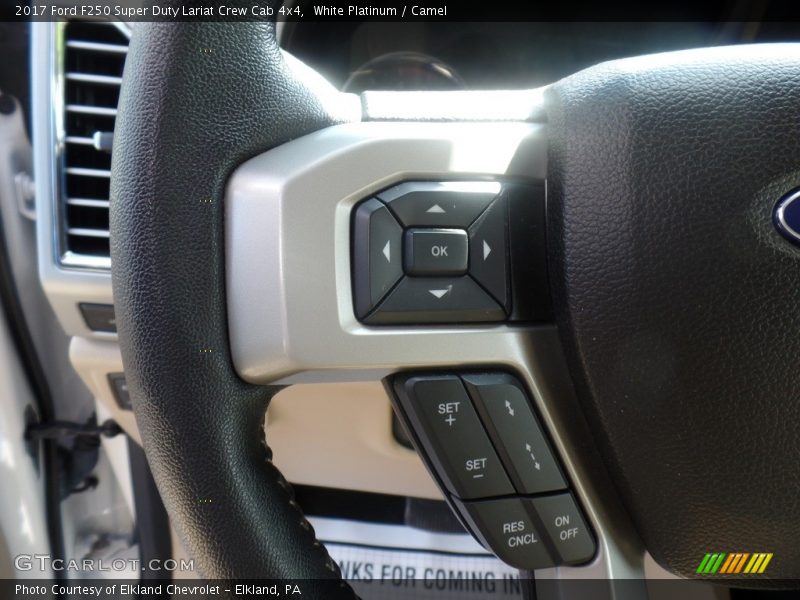 White Platinum / Camel 2017 Ford F250 Super Duty Lariat Crew Cab 4x4
