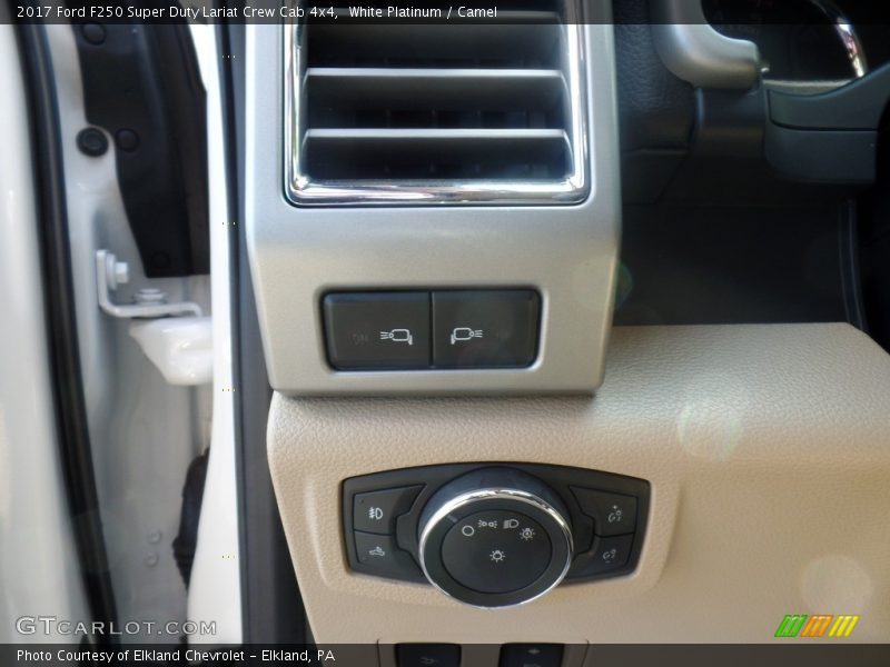 White Platinum / Camel 2017 Ford F250 Super Duty Lariat Crew Cab 4x4