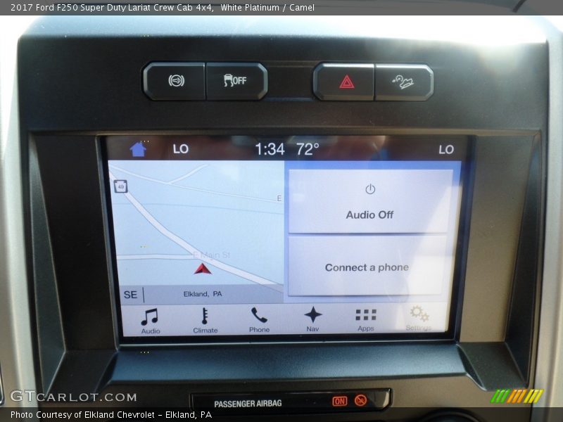 White Platinum / Camel 2017 Ford F250 Super Duty Lariat Crew Cab 4x4
